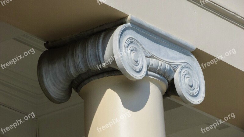 Pillar Ionic Classic Architecture Greek