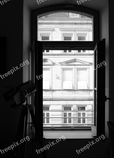 Window Floor Lamp Black And White Free Photos