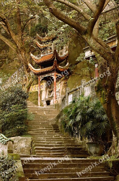 Lama Temple Religion China Steps