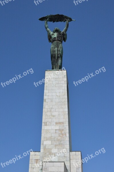 Gellért Hill Statue Of Liberty Budapest Free Photos