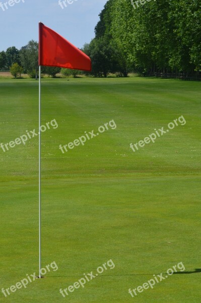 Golf Golf Course Green Flag Grass