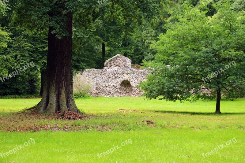 Ruin Wall Goal Rasenerz Lawn Eisenstein