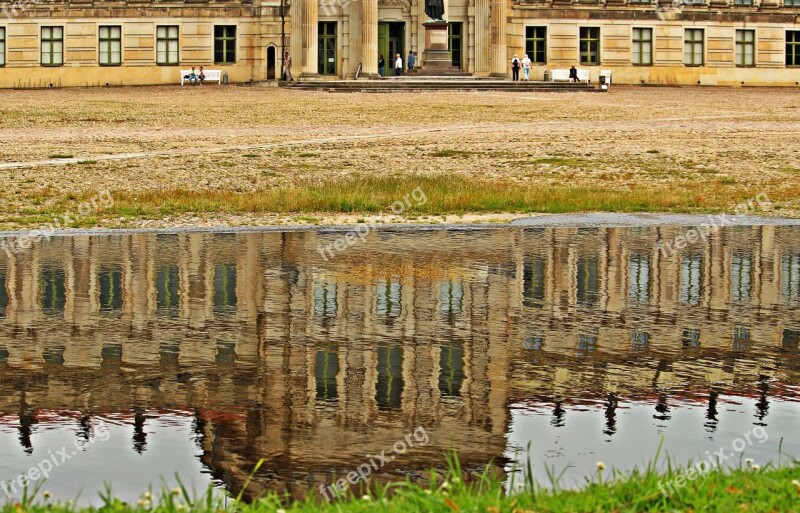 Ludwigslust-parchim Castle Barockschloss Water Reflection Castle Park