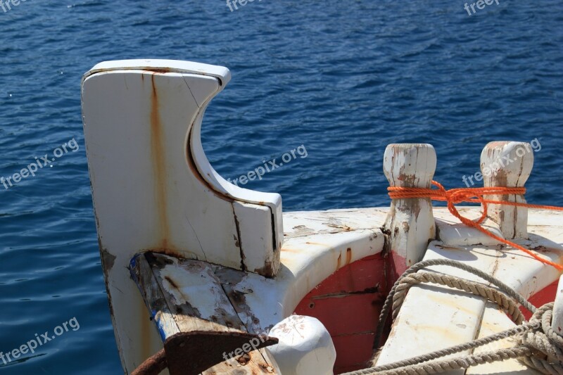 Albania Sea Harbour Boat Stern