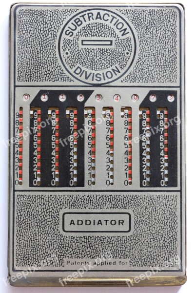 Addiator Mechanical Calculator Add Subtract