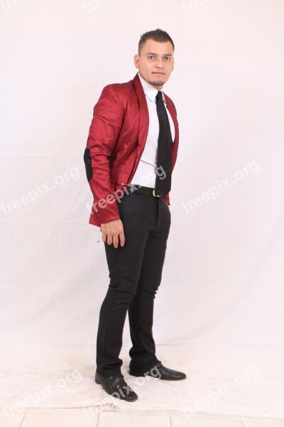 Costume Jacket Red Male Person