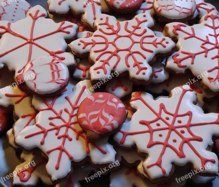 Christmas Snowflake Cookie Decoration Cookie Platter