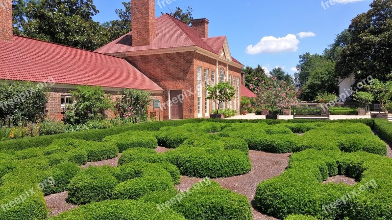 Mount Vernon Garden Brick House Mansion Farm