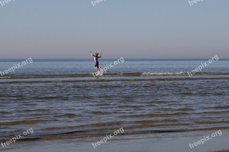 Beach Swim Sea Vacations Holidays