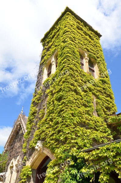 Gothic Mansion Tower Architecture Old