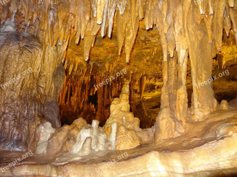 Luray Caverns Cave Stalactites Stalagmites Geology