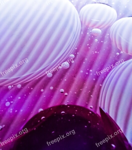 Background Oil And Water Abstract Bubbles Ridges