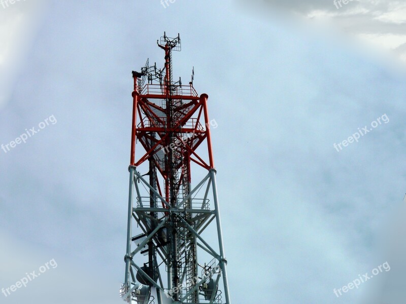 Radio Mast Mobile Transmission Tower Wireless Technology Radio