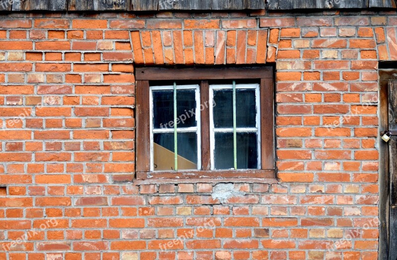 Masonry Window Barn Old Farmhouse