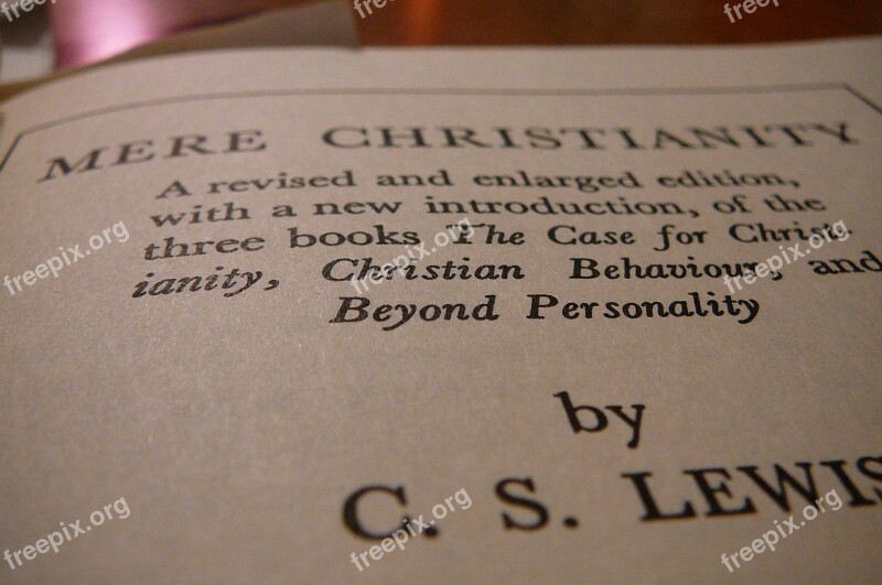 Mere Christianity Cs Lewis Author Book Pages