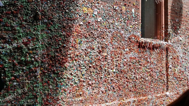 Gumwall Gum Wall Bricks Landmark