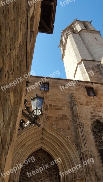 Barcelona Cathedral Street Architecture Medieval