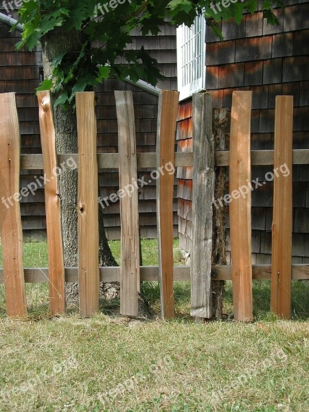 Rustic Fence Barnyard Farm Rural Agriculture