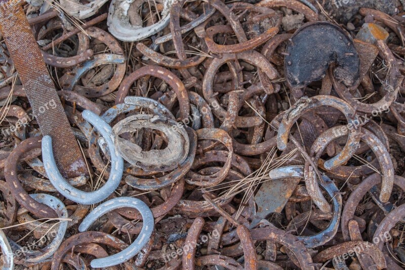 Horseshoes Horse Lucky Charm Pile Old