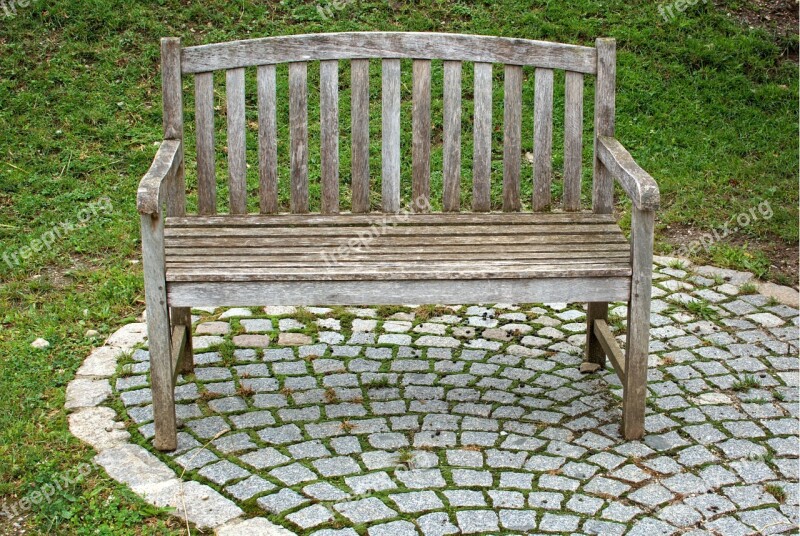 Bench Wooden Bench Bank Nature Seat