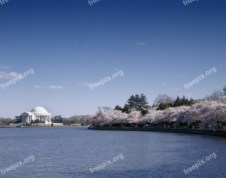 Jefferson Memorial Landmark Washington Dc Usa National