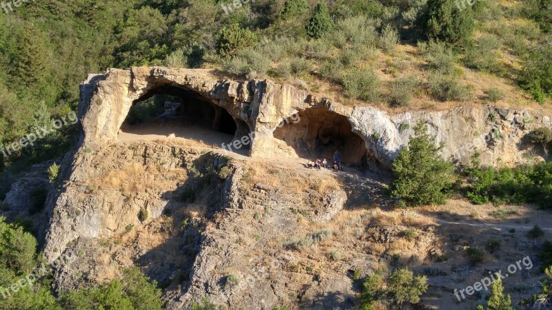 Caves Mountain Cliff Adventure Cavern