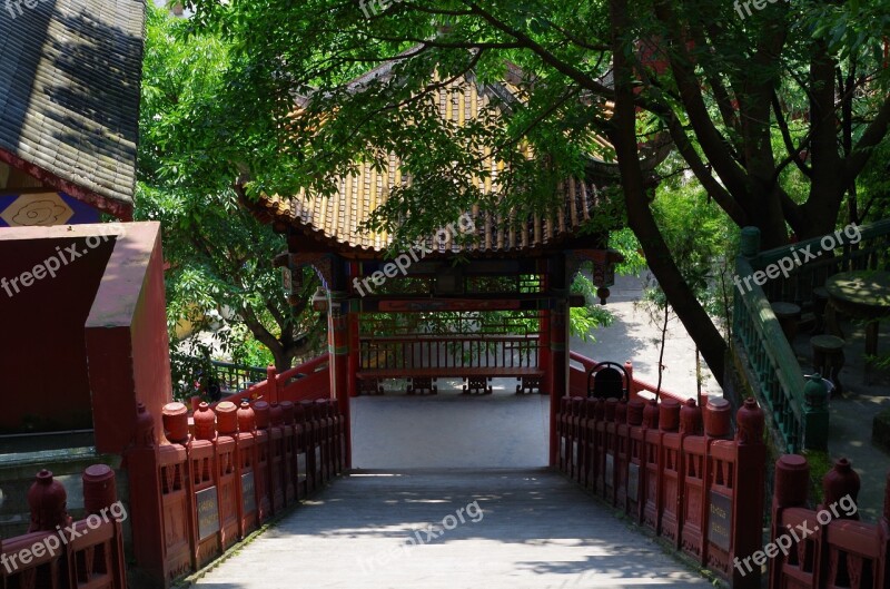 Temple Railing Kadoba Stairs Asia