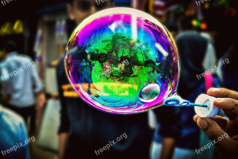 Soap Bubbles Photography Fun Beach Free Photos