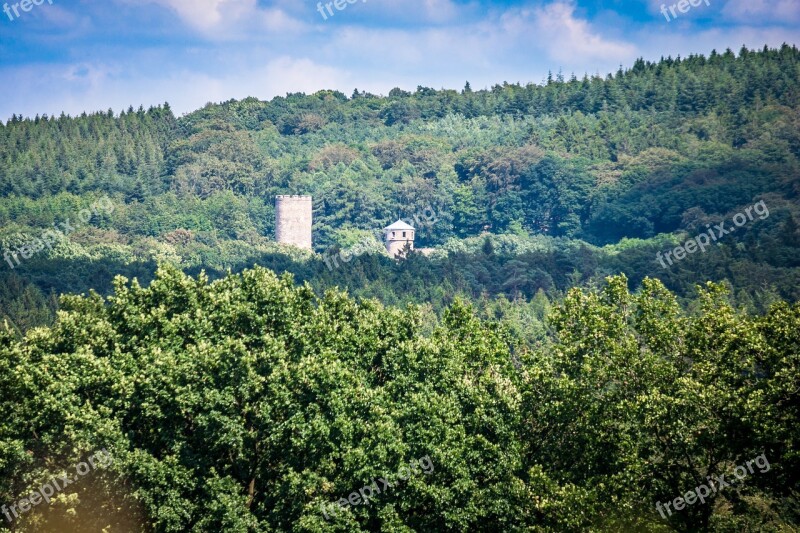 Castle Laufenburg Height Burg Forest Eifel