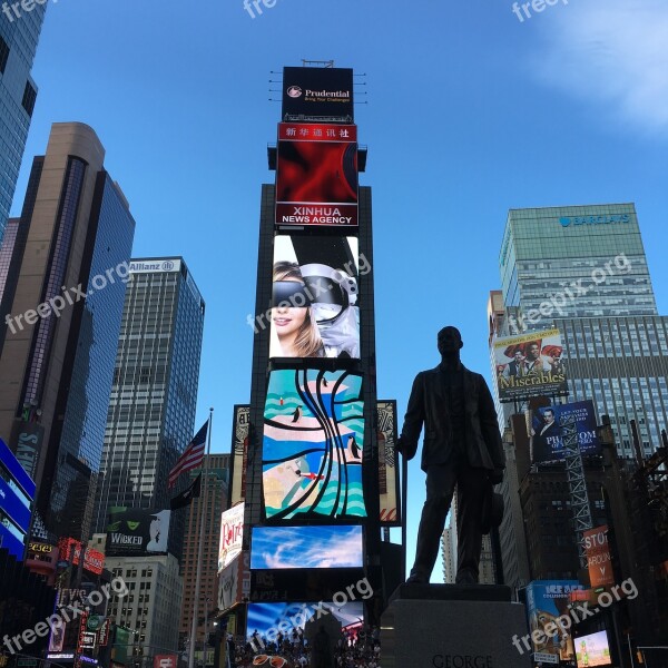 Manhattan Time Square Famous New Business