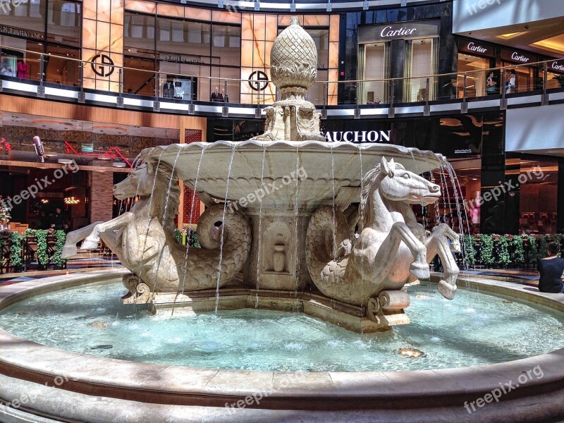 Fountain Water Indoor Shopping Mall