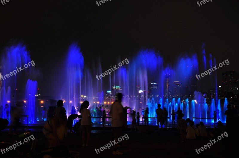 Night View Musical Fountain Dip Man Seoul