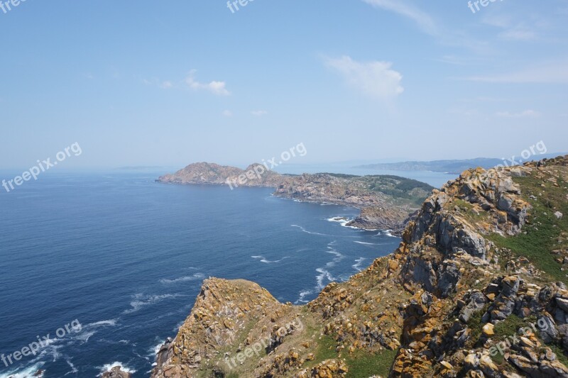 Galicia Cíes Islands Atlantic Ocean Landscape Sea