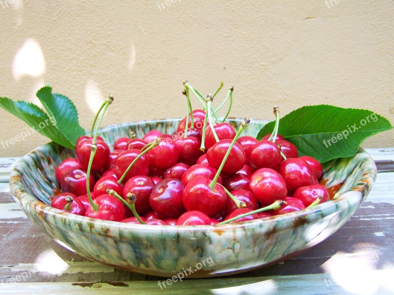 Cherry Ripe Fruit Red Free Photos