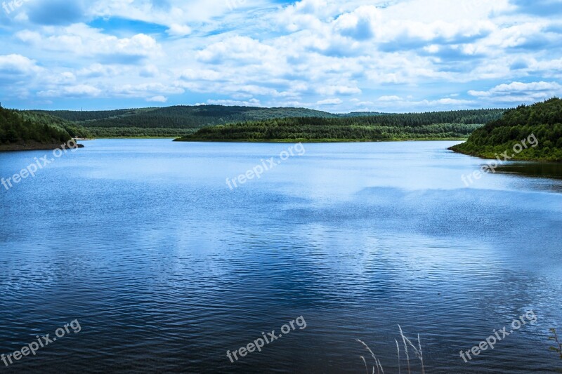 Lake Dam Reservoir Water Water Surface