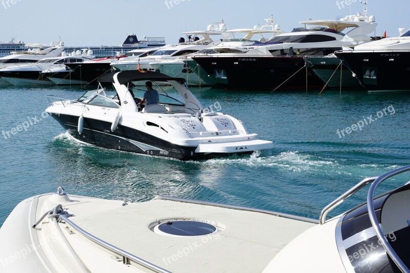 Port Boats Ibiza Sea Luxury