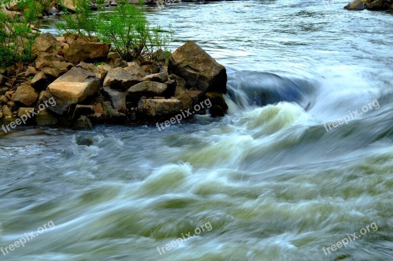 Water Rapids Nature Spray Wave