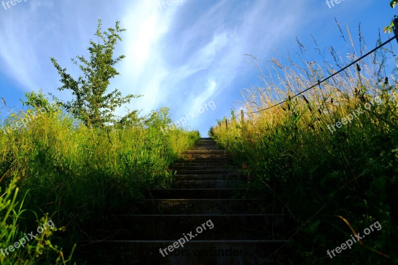 Stairs Gradually Emergence Upward Staircase