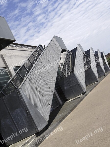 Bordeaux Stairs Metal City Geometry