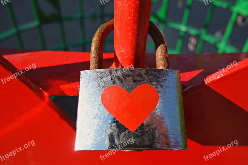 Lock Padlock Love-padlock Love Heart