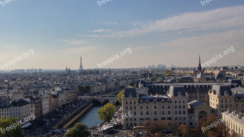 Paris Eiffel Tower Landscape France Eiffel