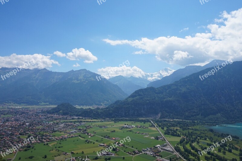 Interlaken Switzerland Alpine Mountains Virgin