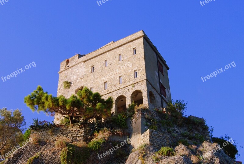 Castle Cliff Rock Sky Monterosso