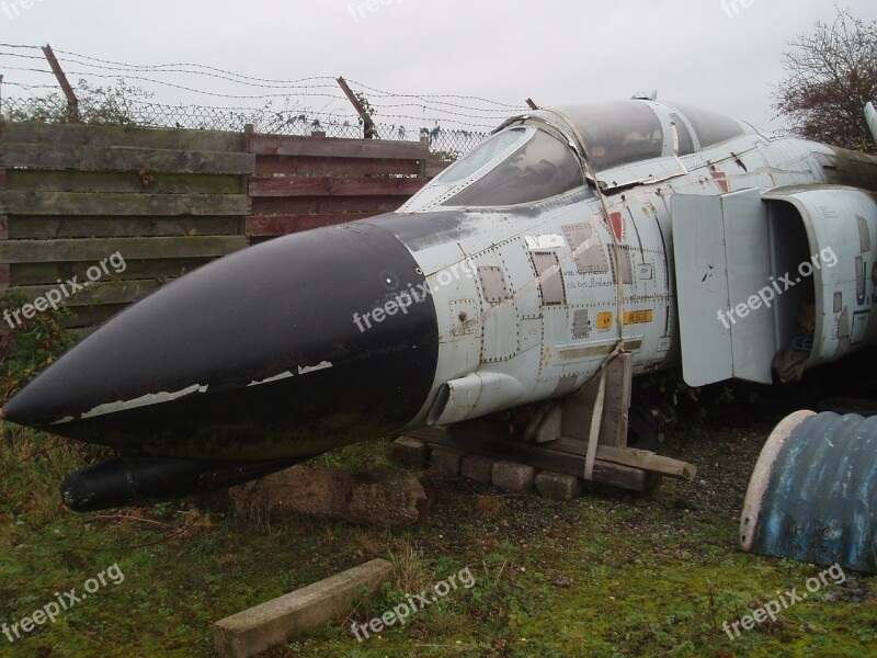 Phantom Jet Fighter Scrap Mothballed