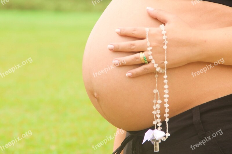 Pregnant Woman Family Pregnancy Tender Future Mother