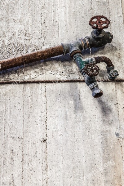 Rusty Pipe Old Abandoned Factory Rusty Pipe