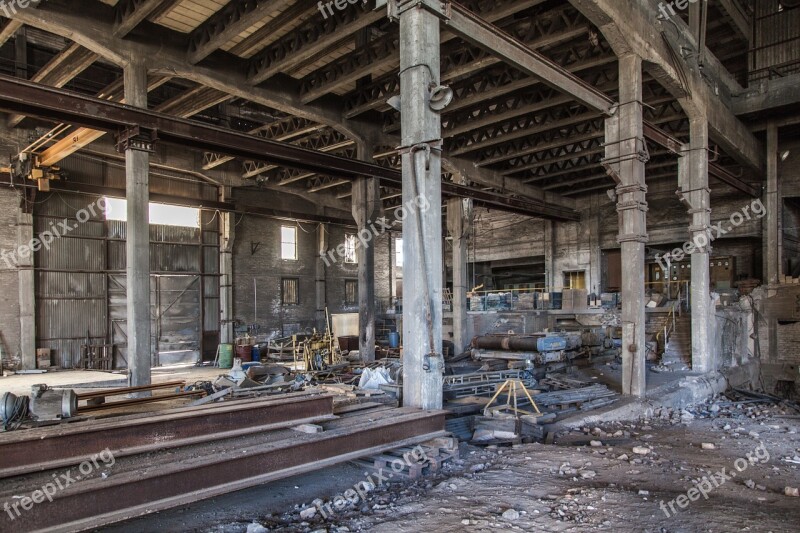 Abandoned Factory Empty Decay Ruin Building