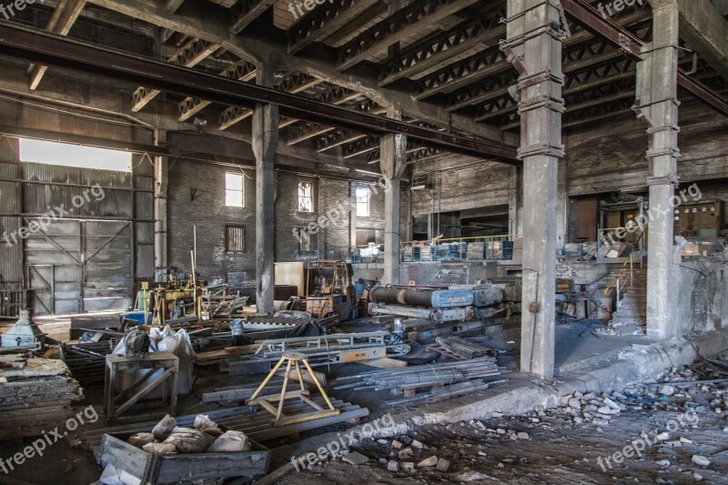 Abandoned Factory Empty Decay Ruin Building