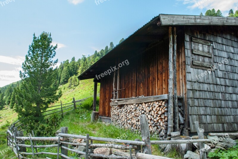 Hut Summer Mountains Alm Alpine Hut