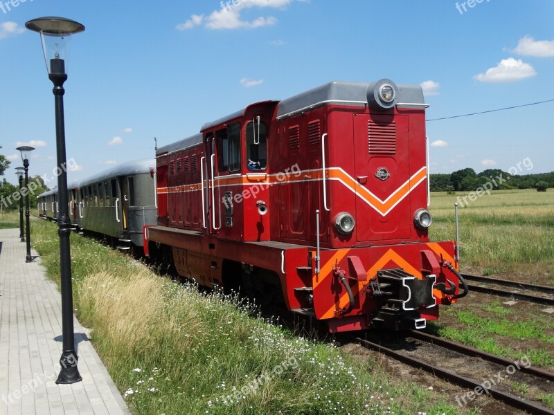 Train The Station Railway Tracks Narrow-gauge Railway